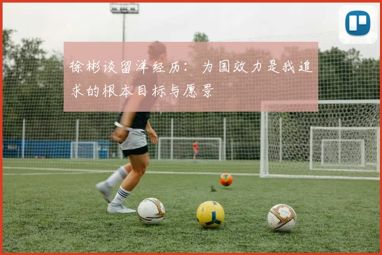 徐彬谈留洋经历：为国效力是我追求的根本目标与愿景